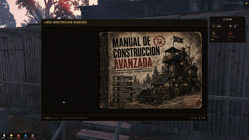 Manual de construcción avanzada y libros de recetas para refugios